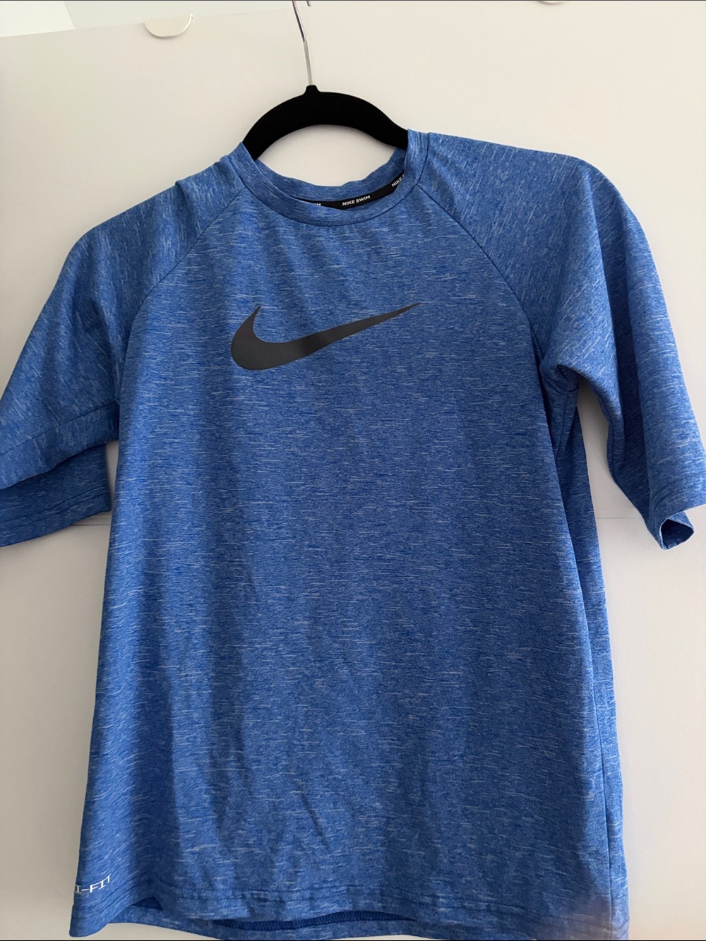 Kids Nike Blue  dry-FIT Short Sleeve swim tee